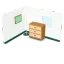 3D-Illustration: Eine Zimmerecke mit Kommode, Stehlampe, Stuhl, Bild und eingerolltem Teppich.